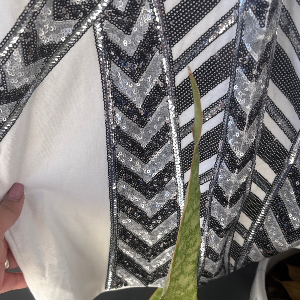 Express Black and White Backless Dress - Picture 6 of 6